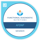 AFDNP member badge, Association of Functional Diagnostic Nutrition Professionals